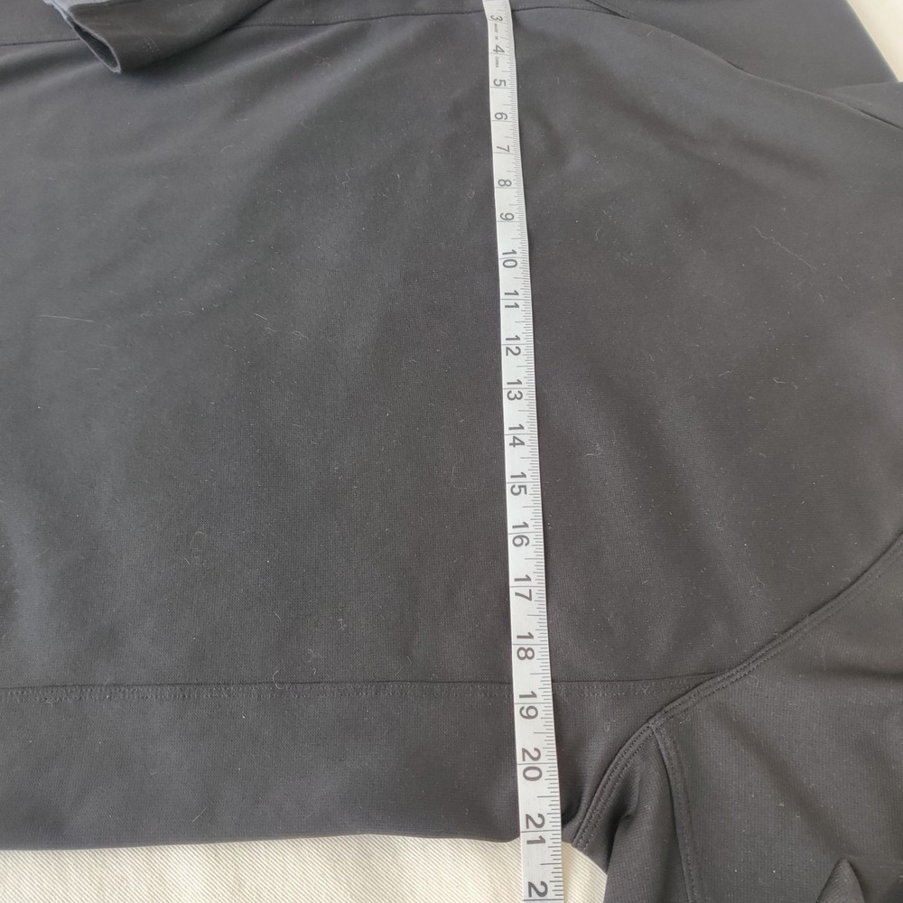 The North Face Men's 1/4‎ Zip Black Blue Trim Pullover Medium Athletic Sweater - Picture 15 of 16